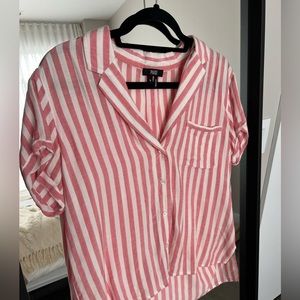 Paige shorts sleeve button down shirt